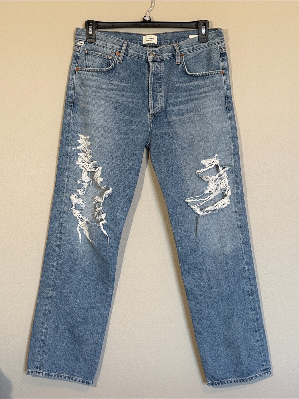 Citizens of Humanity Emery Jeans Women’s 30 Distressed Straight Leg